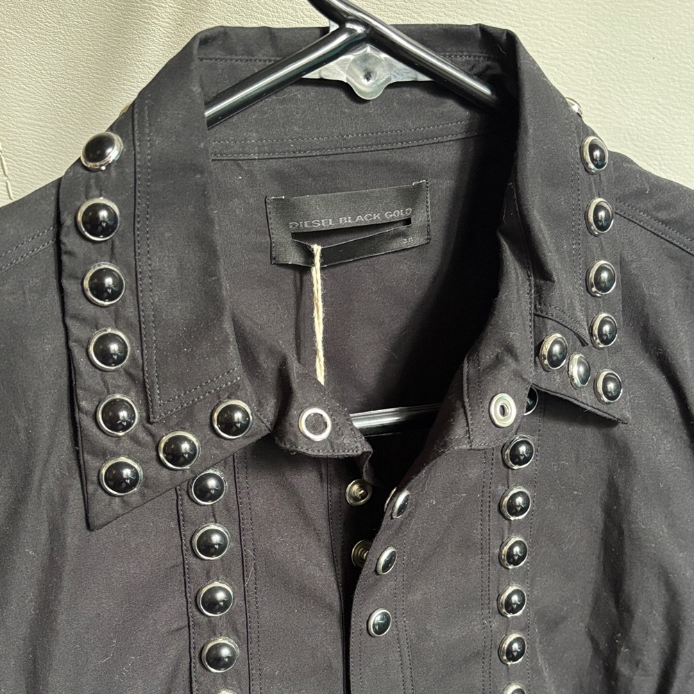Diesel Black Gold Button Down Shirt - Black - Picture 3 of 10